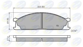 COMLINE CBP0423 - PASTILLA