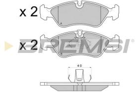  BP2704 - B. PADS OPEL VECTRA (A) OPEL VECTRA (B)