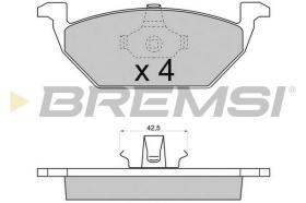  BP2712 - B. PADS AUDI A3 (I) SEAT CORDOBA (III) S