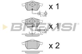  BP2816 - B. PADS AUDI A6 AVANT (III) AUDI A6 QUAT