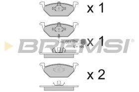  BP2848 - B. PADS AUDI A3 (II) AUDI A3 SPORTBACK S