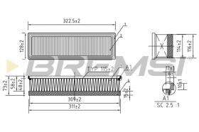  FA0113 - AIR FILTER AUDI