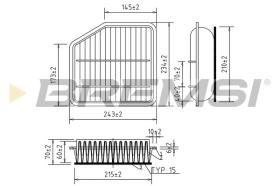  FA0114 - AIR FILTER TOYOTA, LEXUS