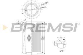  FA0115 - AIR FILTER FIAT, PEUGEOT, CITROEN