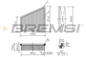  FA0120 - AIR FILTER VW, SEAT, SKODA