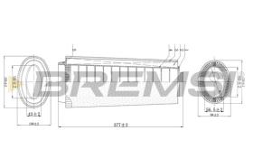  FA0124 - AIR FILTER BMW, ROVER, LAND ROVER, MG