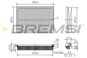  FA0125 - AIR FILTER OPEL