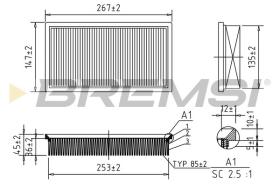  FA0127 - AIR FILTER FORD