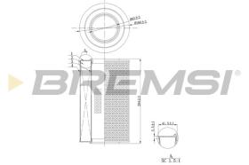  FA0128 - AIR FILTER FIAT, PEUGEOT, CITROEN