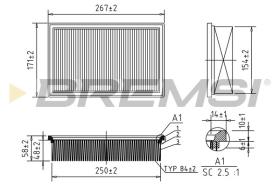  FA0130 - AIR FILTER FORD, VOLVO, MAZDA