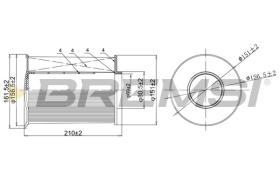  FA0204 - AIR FILTER FORD, VOLVO, MAZDA