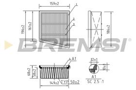  FA0205 - AIR FILTER FORD, MAZDA