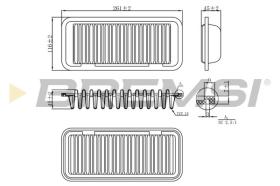  FA0209 - AIR FILTER PEUGEOT, CITROEN, TOYOTA