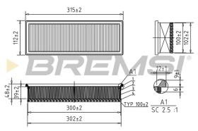  FA0210 - AIR FILTER PEUGEOT, CITROEN, SUZUKI