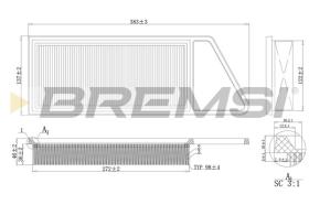  FA0211 - AIR FILTER FORD, PEUGEOT, CITROEN