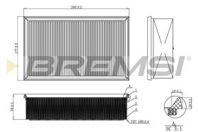  FA0214 - AIR FILTER VW, AUDI, SEAT, SKODA