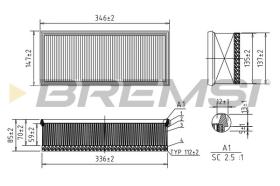  FA0531 - AIR FILTER FIAT, PEUGEOT, CITROEN