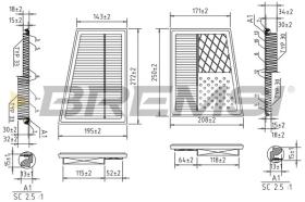  FA0536 - AIR FILTER MERCEDES-BENZ