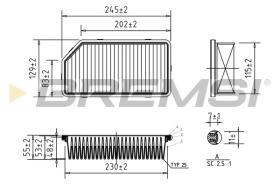  FA0537 - AIR FILTER KIA, HYUNDAI