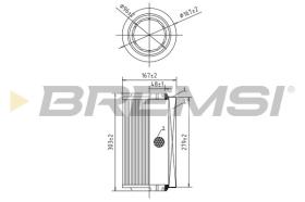  FA0545 - AIR FILTER FIAT, PEUGEOT, CITROEN