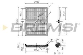  FA0553 - AIR FILTER VW, AUDI, SKODA, SEAT