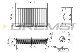  FA0565 - AIR FILTER OPEL, SEAT, SUZUKI