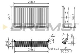  FA0569 - AIR FILTER FIAT, NISSAN