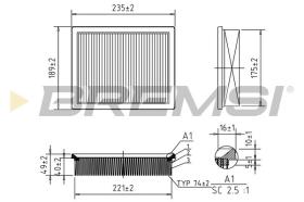  FA0571 - AIR FILTER FIAT