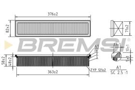  FA0572 - AIR FILTER RENAULT, NISSAN, DACIA