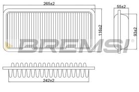  FA0575 - AIR FILTER TOYOTA