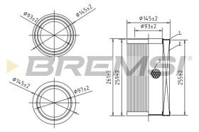  FA0584 - AIR FILTER FIAT, ALFA ROMEO, LANCIA