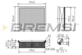  FA0598 - AIR FILTER BMW