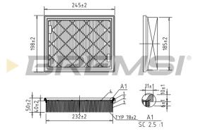  FA0603 - AIR FILTER FORD, FORD USA