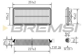  FA0609 - AIR FILTER KIA