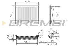  FA0614 - AIR FILTER PEUGEOT, CITROEN