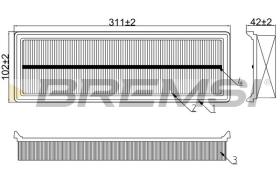  FA0615 - AIR FILTER RENAULT, NISSAN, OPEL