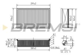  FA0620 - AIR FILTER VW, AUDI, SEAT, SKODA