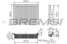  FA0640 - AIR FILTER FIAT