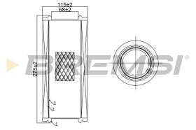  FA0643 - AIR FILTER FIAT, LANCIA