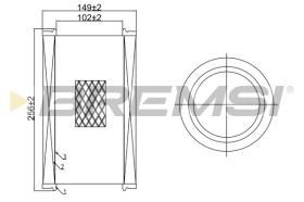  FA0645 - AIR FILTER LANCIA