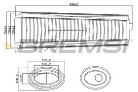  FA0646 - AIR FILTER BMW, ALPINA, LAND ROVER