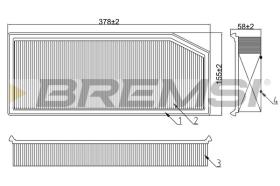  FA0649 - AIR FILTER MERCEDES-BENZ