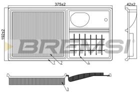  FA1019 - AIR FILTER VW, SKODA, SEAT