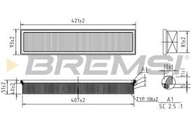  FA1020 - AIR FILTER PEUGEOT, CITROEN