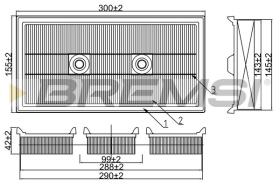  FA1021 - AIR FILTER VW, AUDI, SKODA