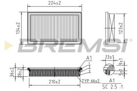  FA1023 - AIR FILTER FIAT