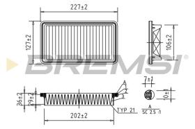  FA1025 - AIR FILTER FIAT, SUZUKI