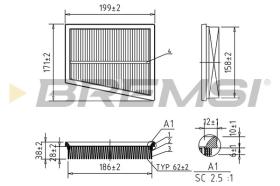  FA1027 - AIR FILTER FORD