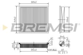  FA1028 - AIR FILTER FORD