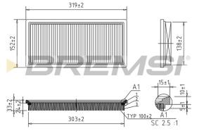  FA1031 - AIR FILTER FIAT